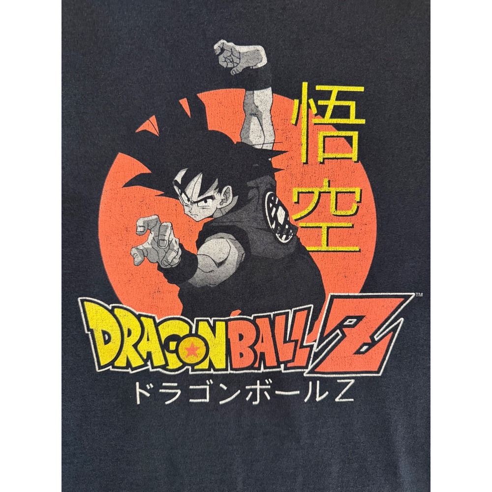 Dragon Ball Z Goku Graphic Tee Mens Medium Black Short Sleeve Anime Japanese